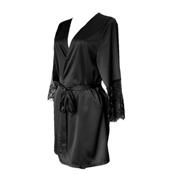 COQUETTE NWT belted kimono w lace sleeves OSFM - Picture 4 of 8